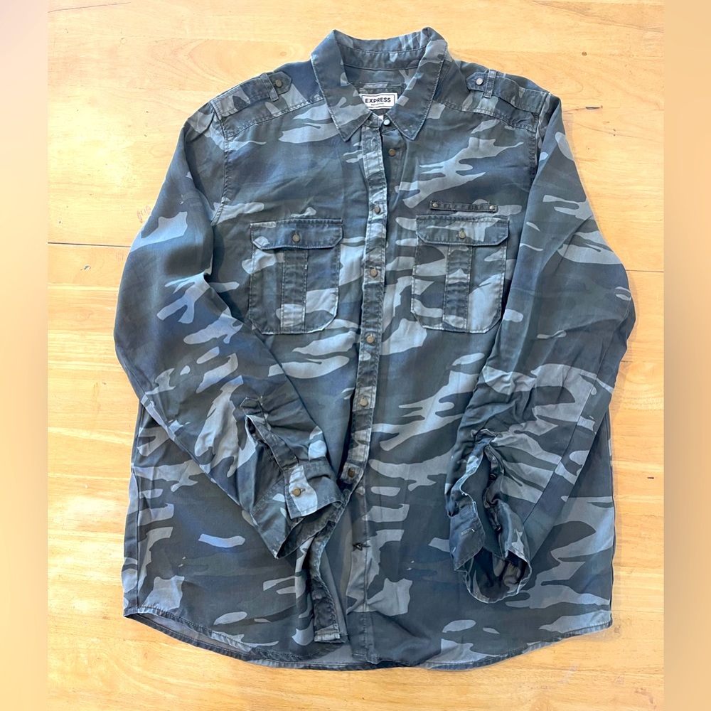 Camouflage Button Down Shirt